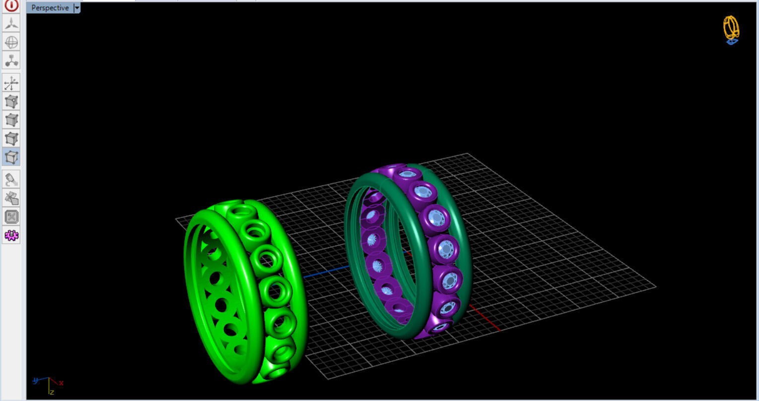 Bezel Setting Eternity Ring  3D print model_14