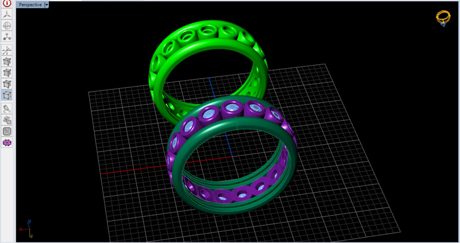 Bezel Setting Eternity Ring  3D print model_26