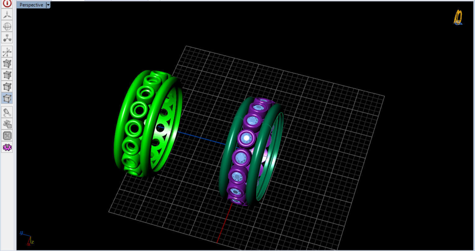 Bezel Setting Eternity Ring  3D print model_12