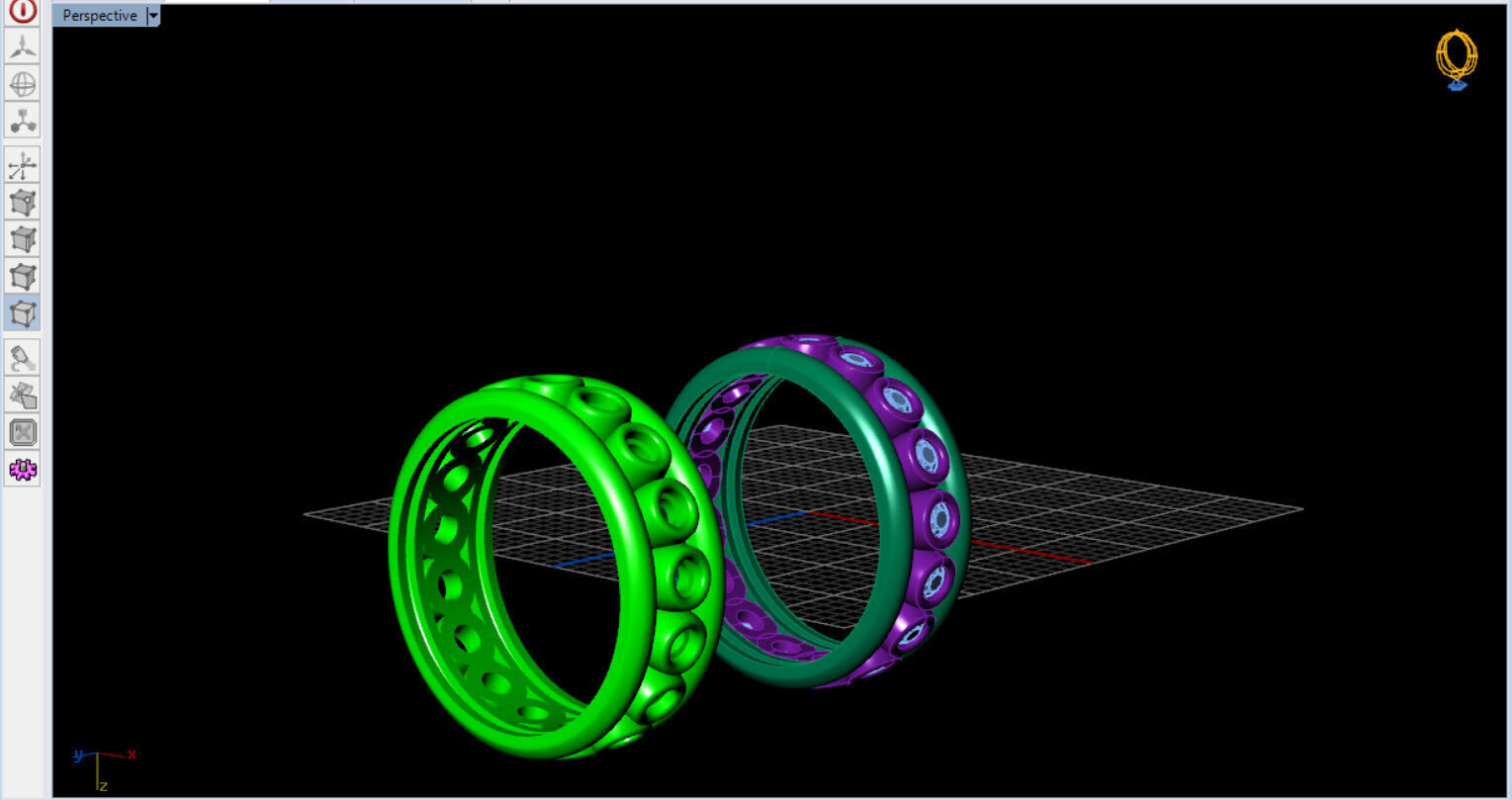 Bezel Setting Eternity Ring  3D print model_15