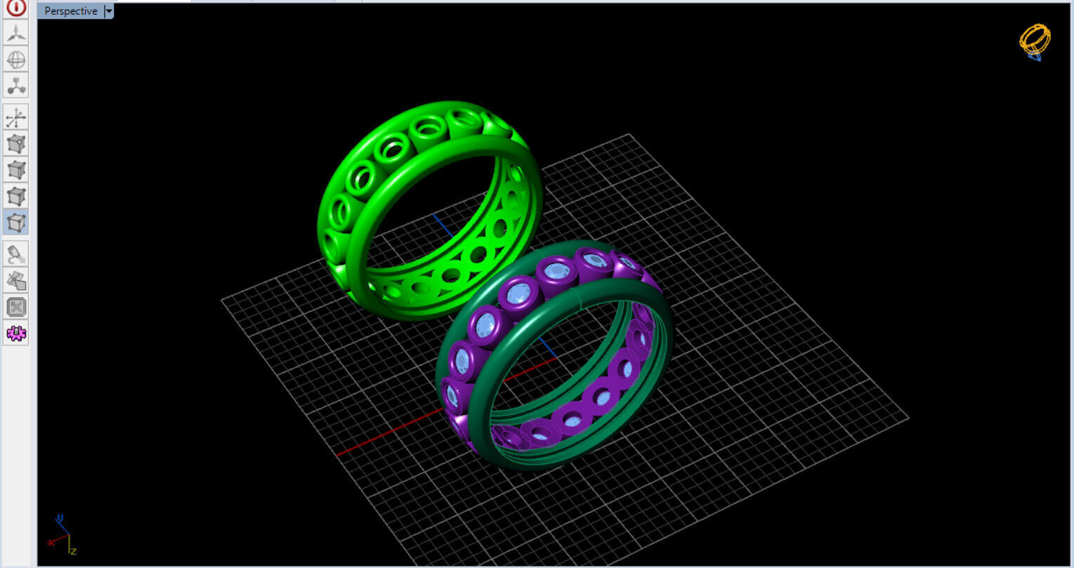 Bezel Setting Eternity Ring  3D print model_25
