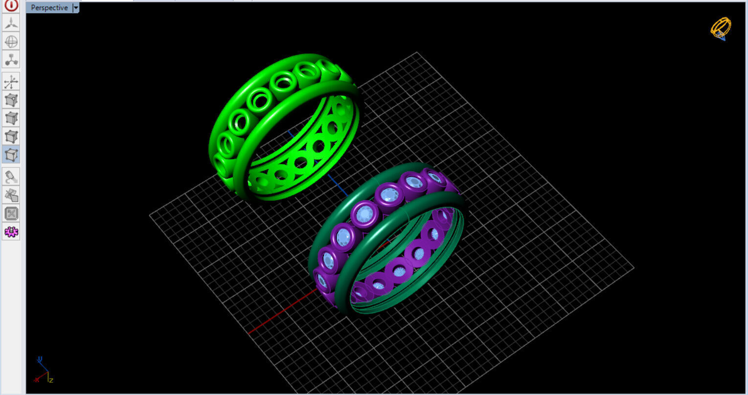 Bezel Setting Eternity Ring  3D print model_10