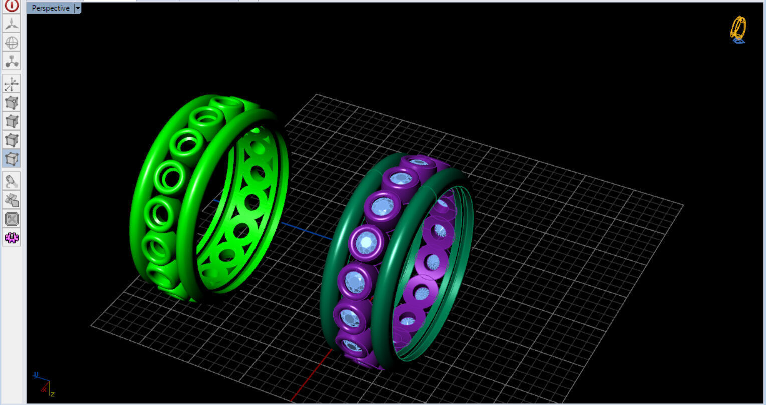 Bezel Setting Eternity Ring  3D print model_27