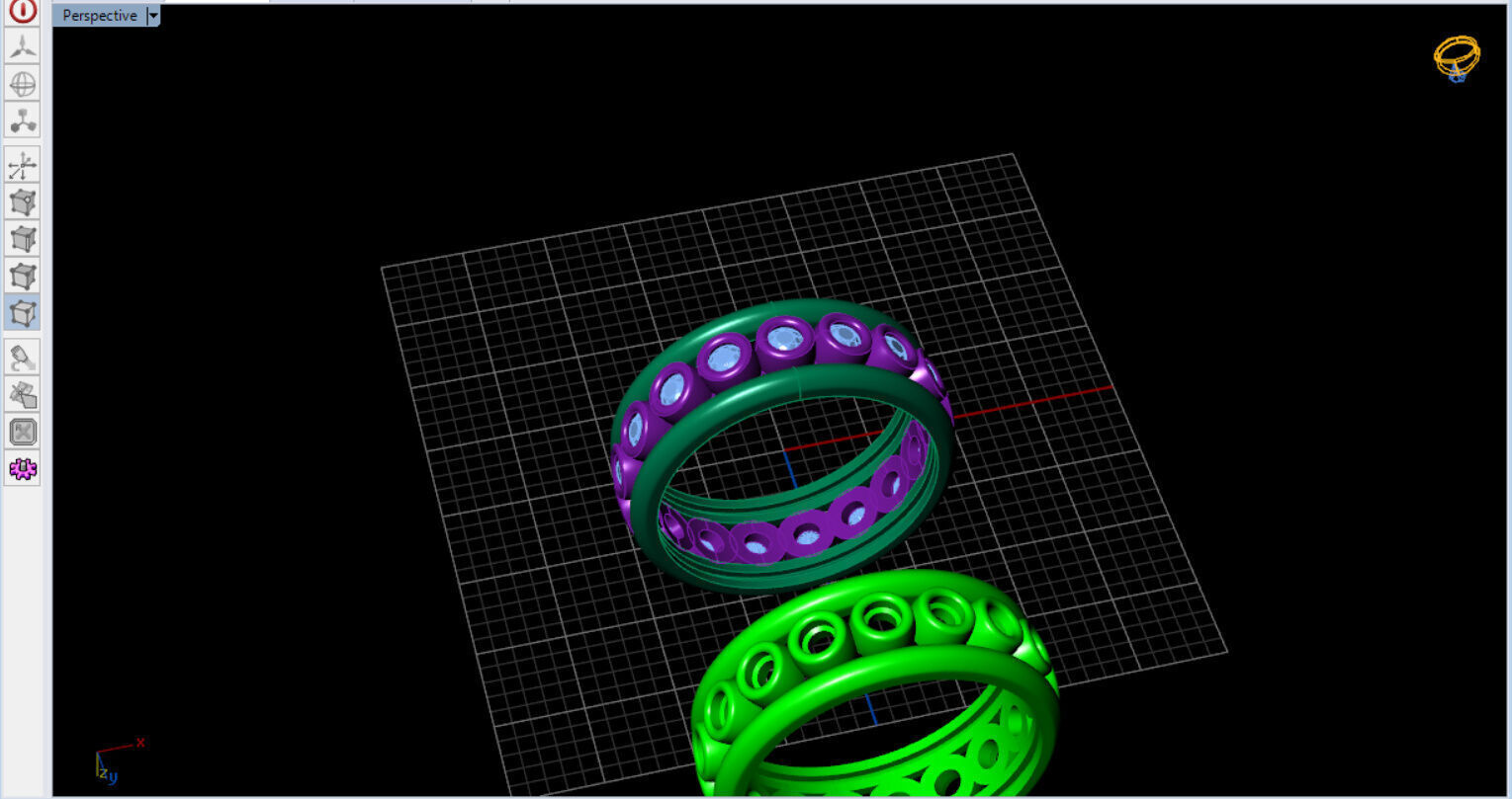 Bezel Setting Eternity Ring  3D print model_21