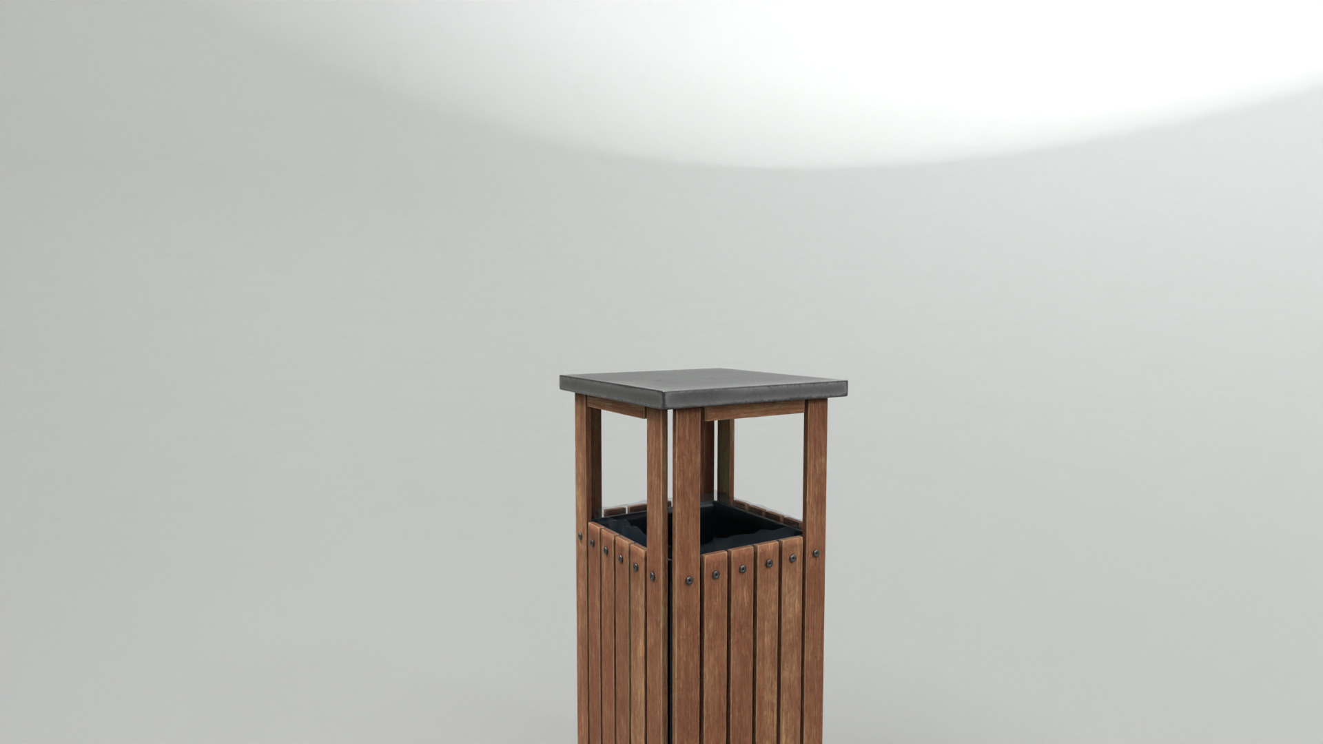 Modern Timber Street bin Vol 07 Game Ready PBR Low-poly 3Dmodel Low-poly 3D model_3