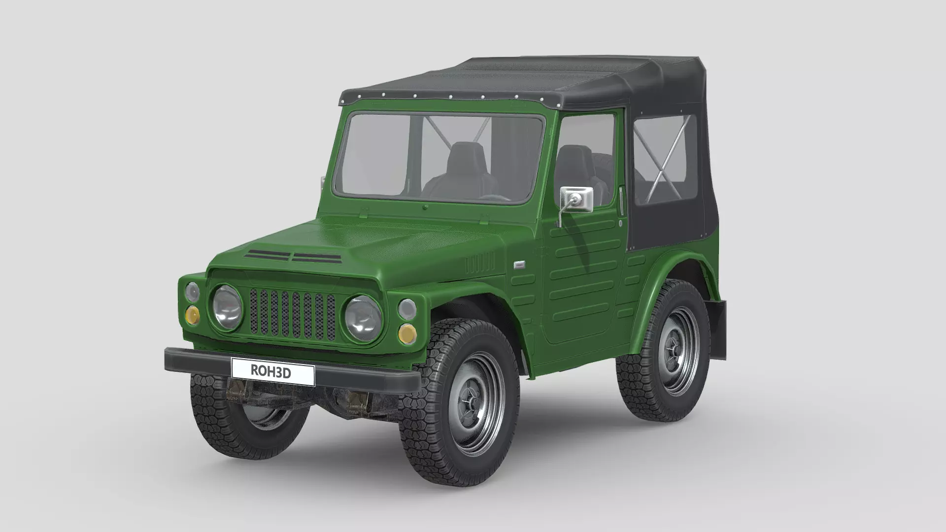 Suzuki Jimny 1977 Low-poly 3D model