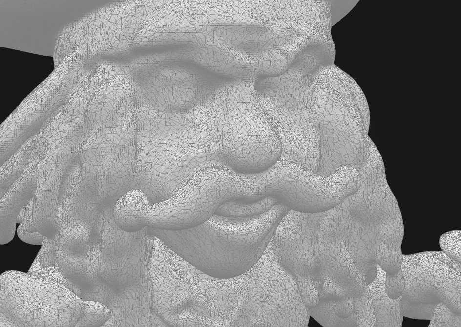 Stylized 3D Printable Captain Jack Sparrow Caricature Figure 3D print model_5