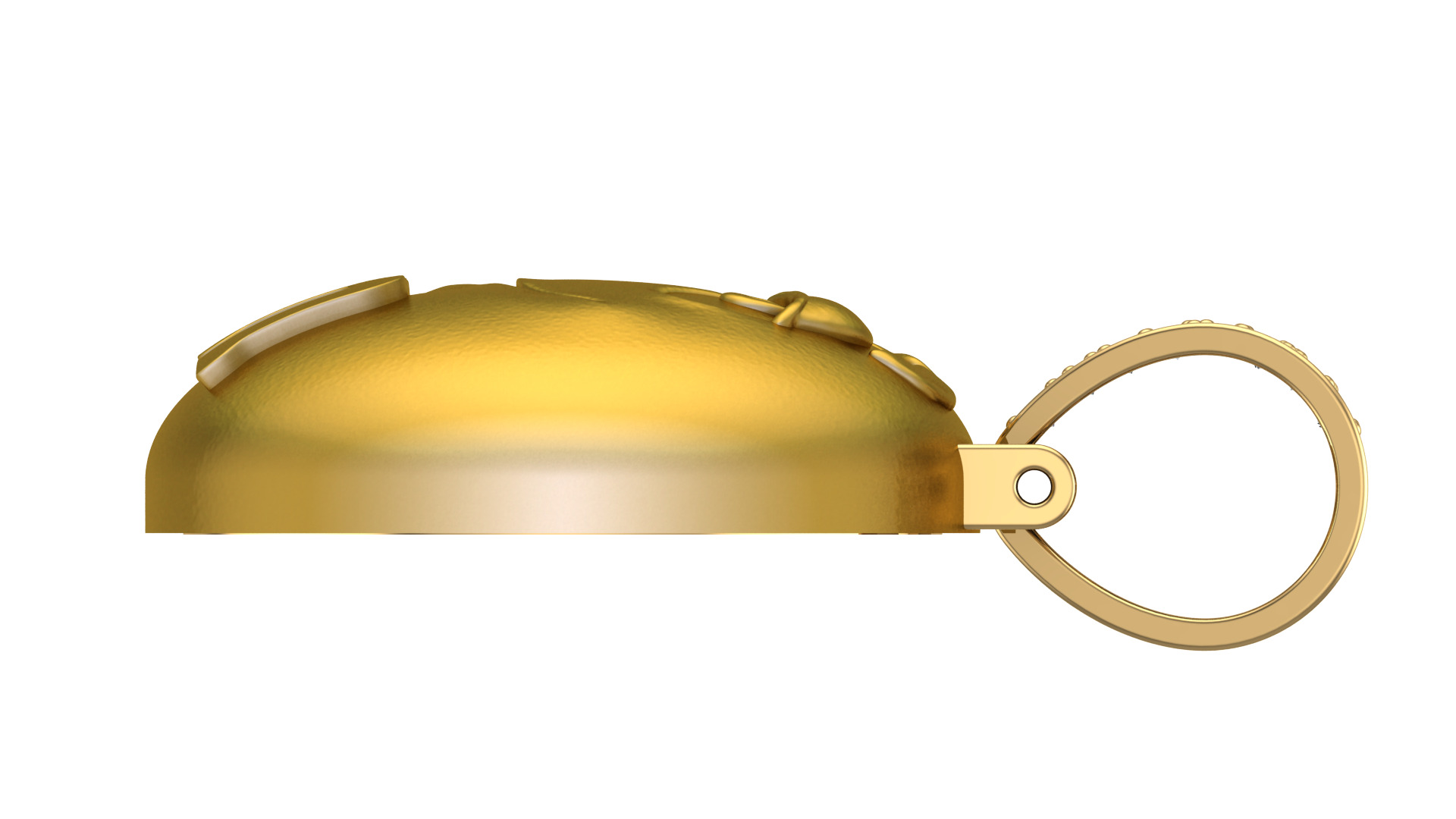 M M Inspired Pendant 14K Gold Custom Design 3D print model_2