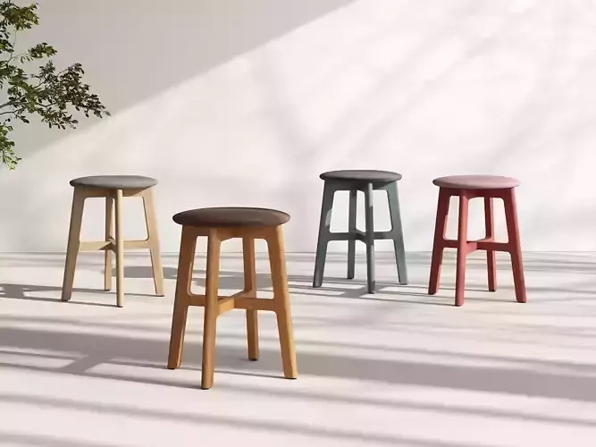13 Upholstered Stool