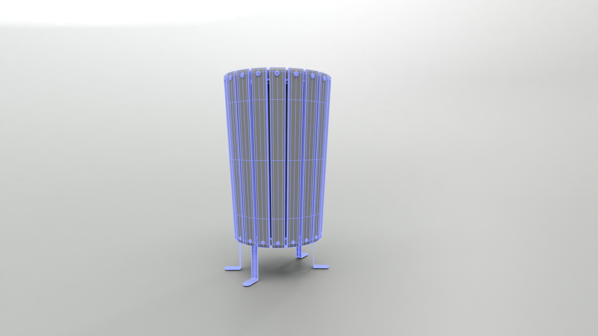 Modern Timber Street bin Vol 10 Game Ready PBR Low-poly 3Dmodel Low-poly 3D model_7