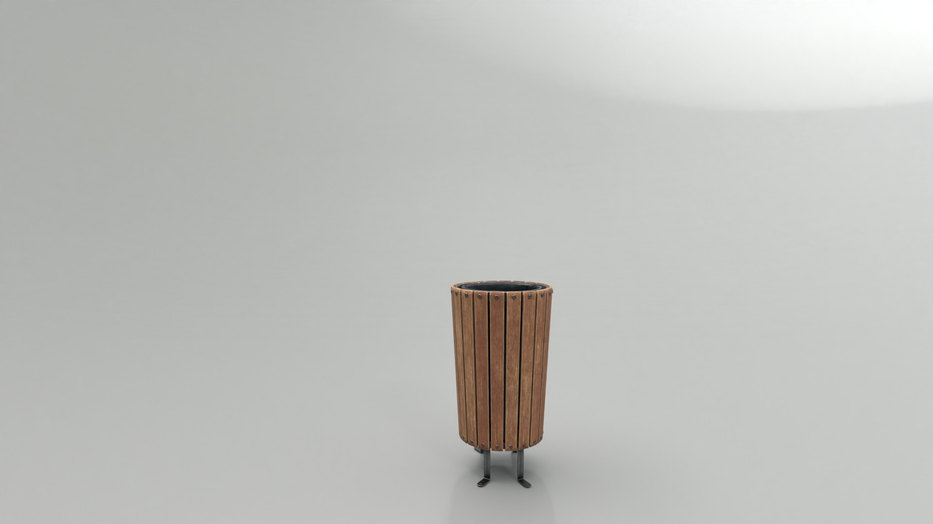 Modern Timber Street bin Vol 10 Game Ready PBR Low-poly 3Dmodel Low-poly 3D model_3