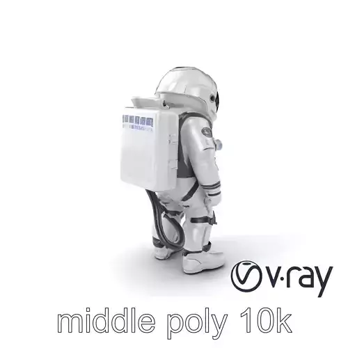 Blue Origin Spacesuit Model Pack with Custom Helmet and Temperature-Resistant Material