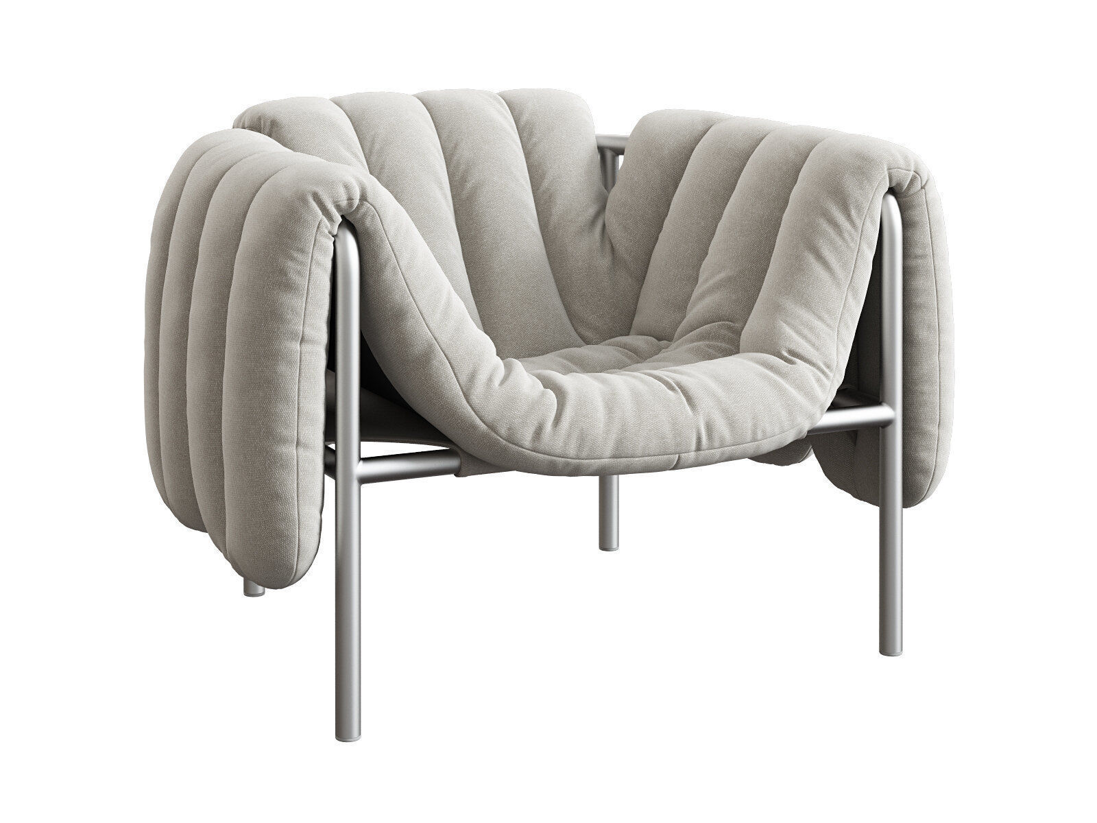 Puffy Lounge Chair 3D model_1
