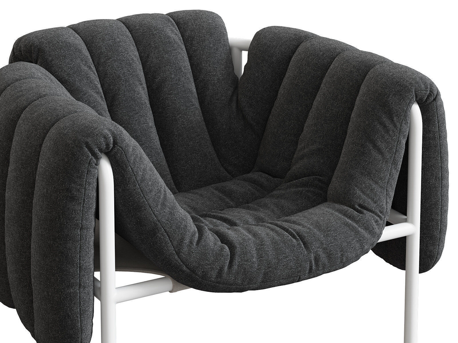 Puffy Lounge Chair 3D model_2