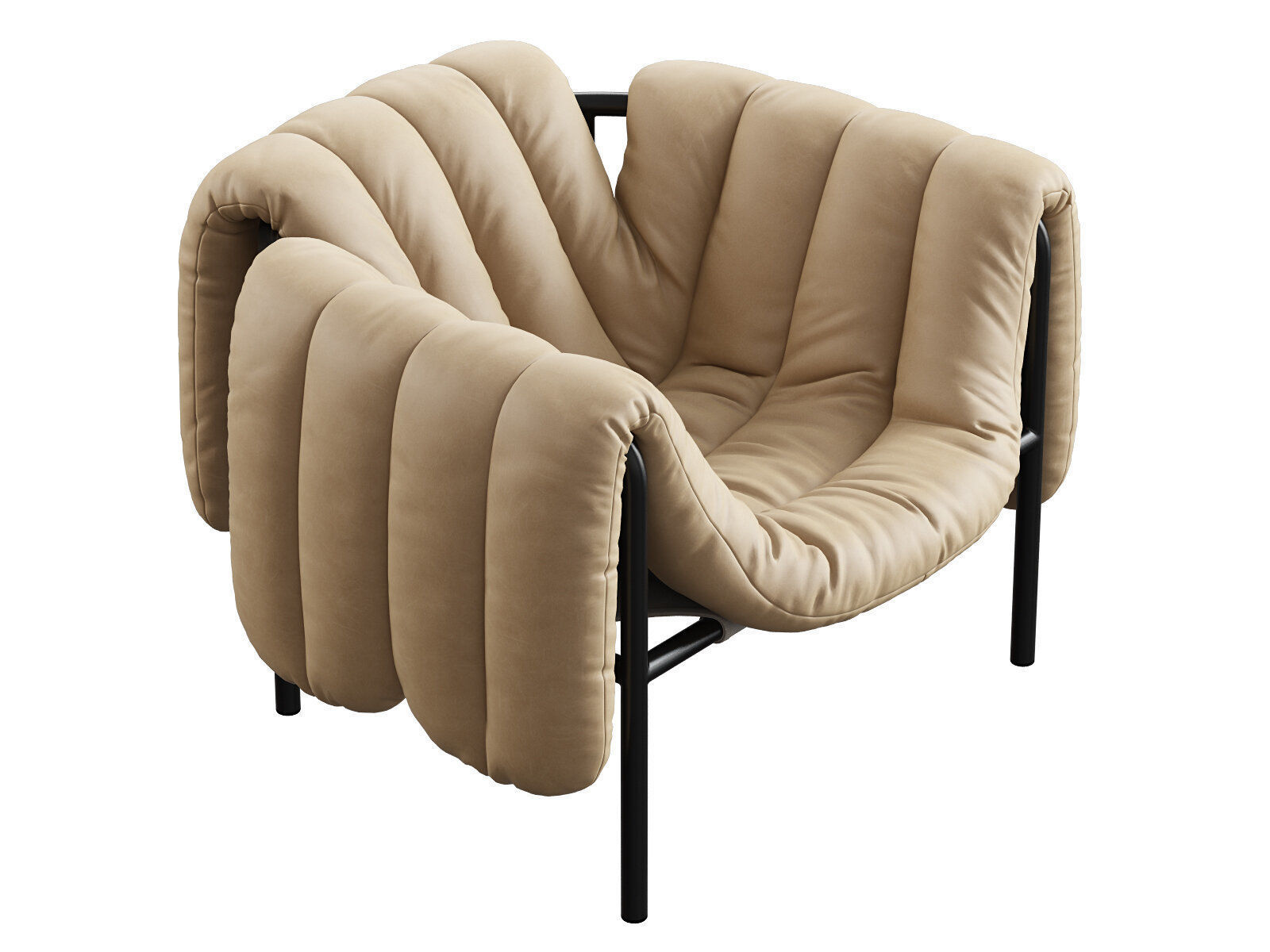 Puffy Lounge Chair 3D model_3