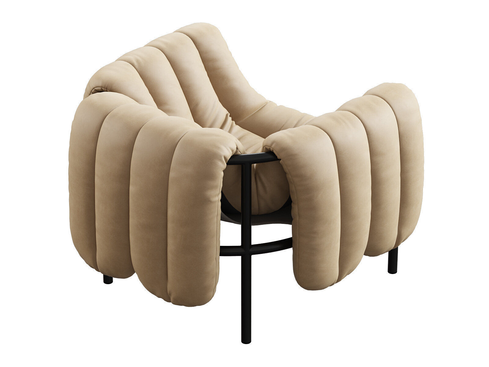 Puffy Lounge Chair 3D model_5