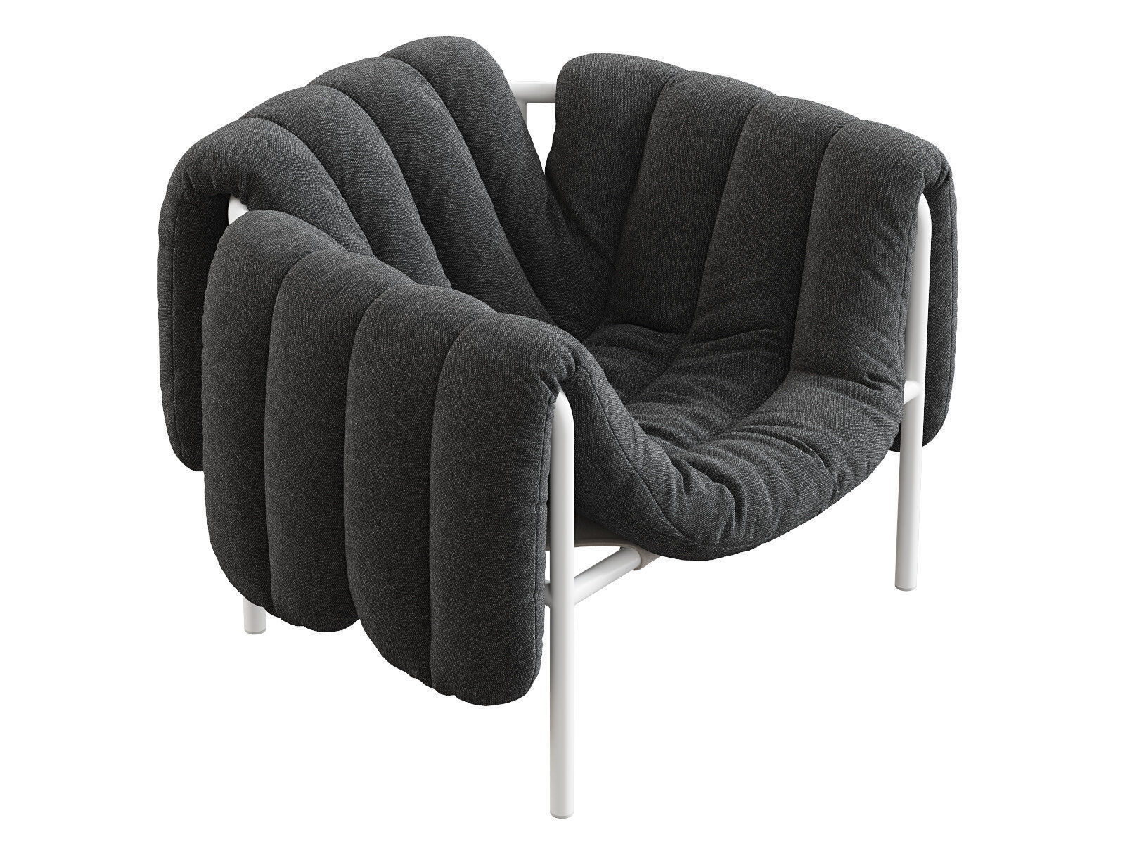 Puffy Lounge Chair 3D model_9