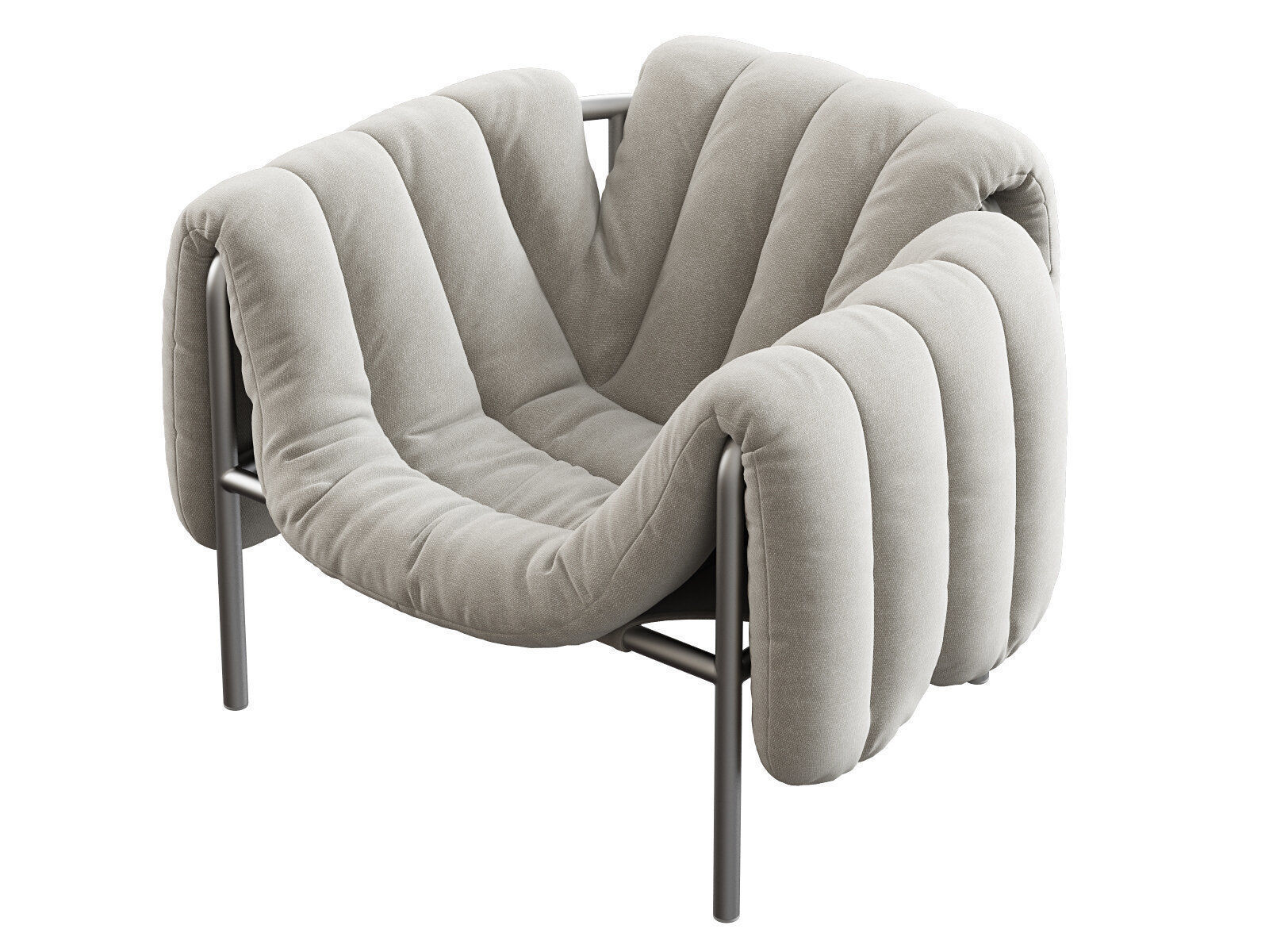 Puffy Lounge Chair 3D model_8