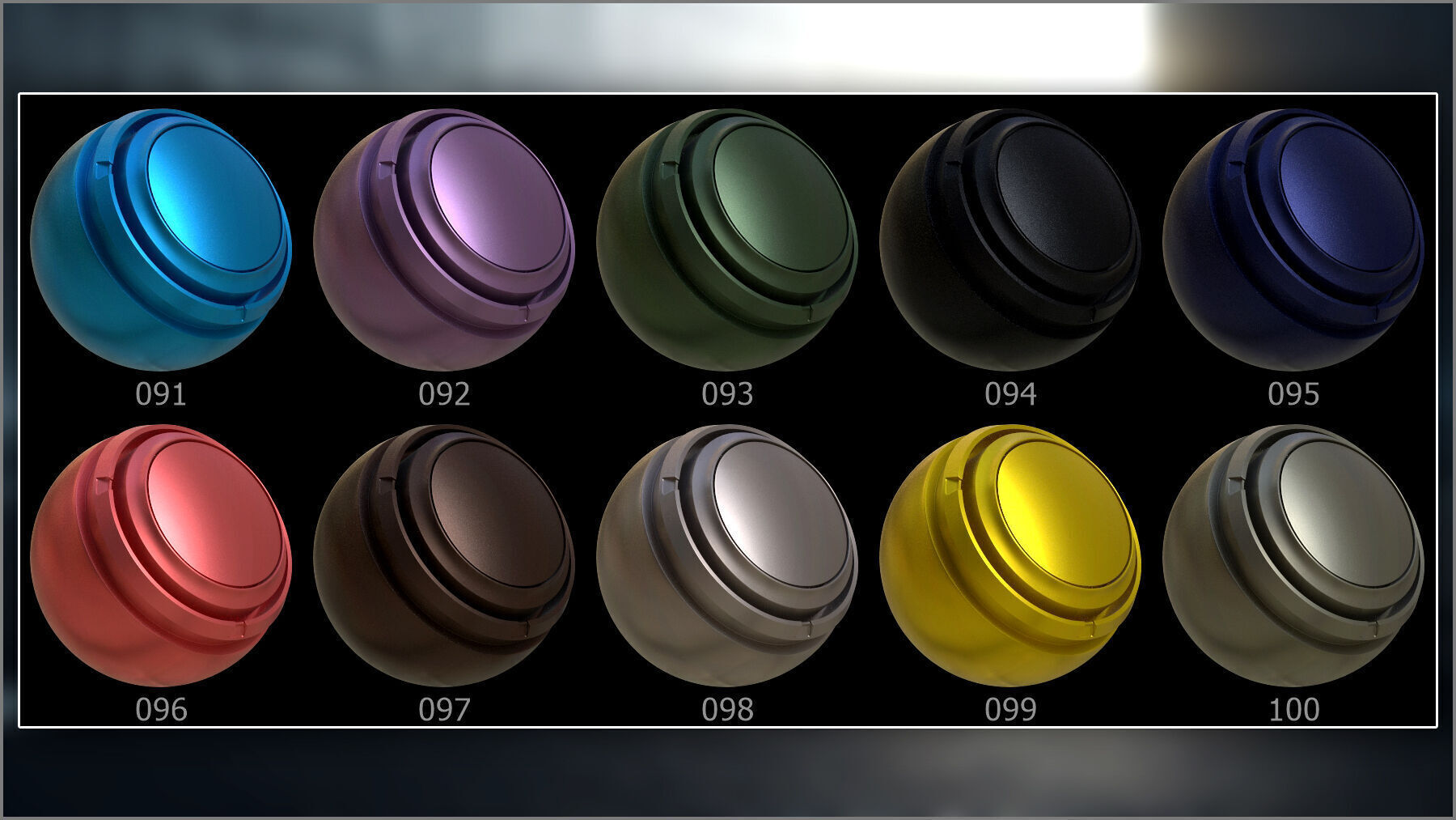 Megapack 100 Car Paint smart materials for Substance Painter Texture_13