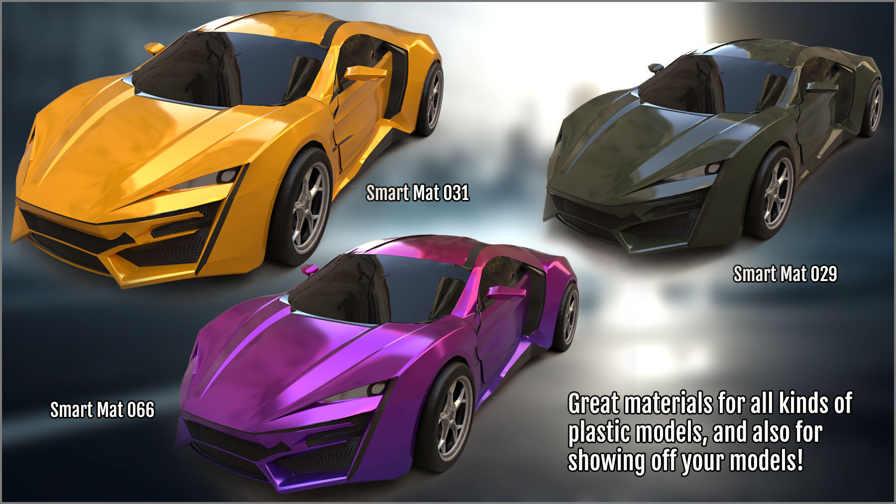 Megapack 100 Car Paint smart materials for Substance Painter Texture_3