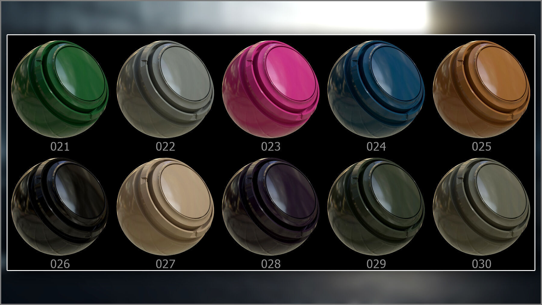 Megapack 100 Car Paint smart materials for Substance Painter Texture_6