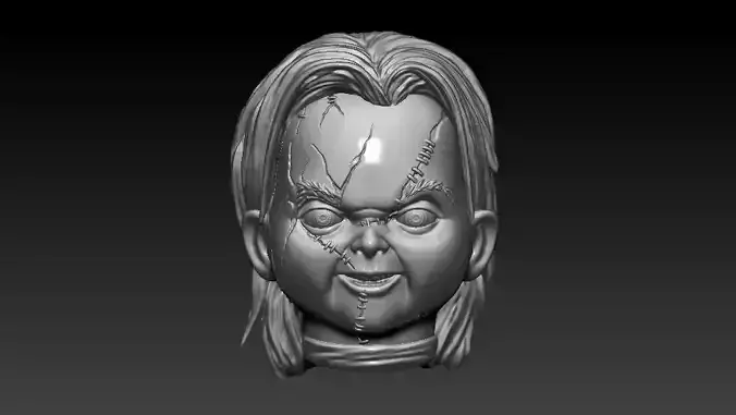 Chucky 3D Model - High-Quality Horror Character CAD Design
