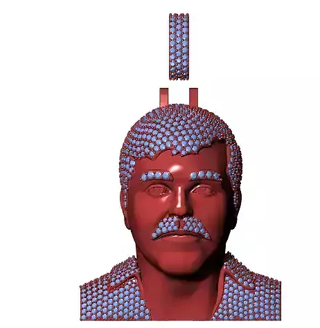 El Chapo Pendant - 3D CAD Jewelry Design 3D print model