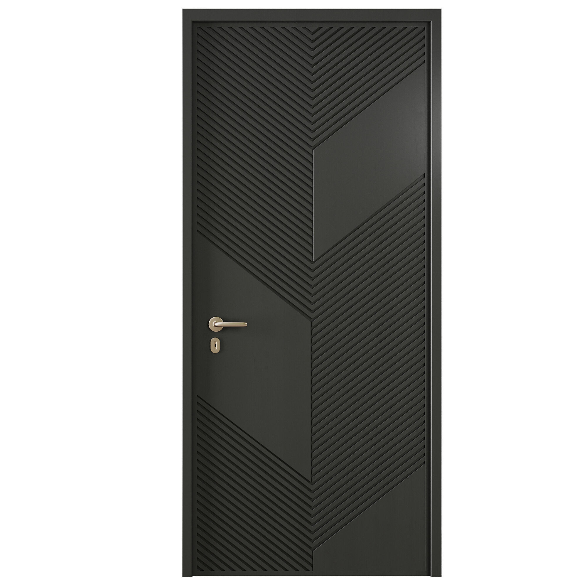 Entrance door set64 3D model_1