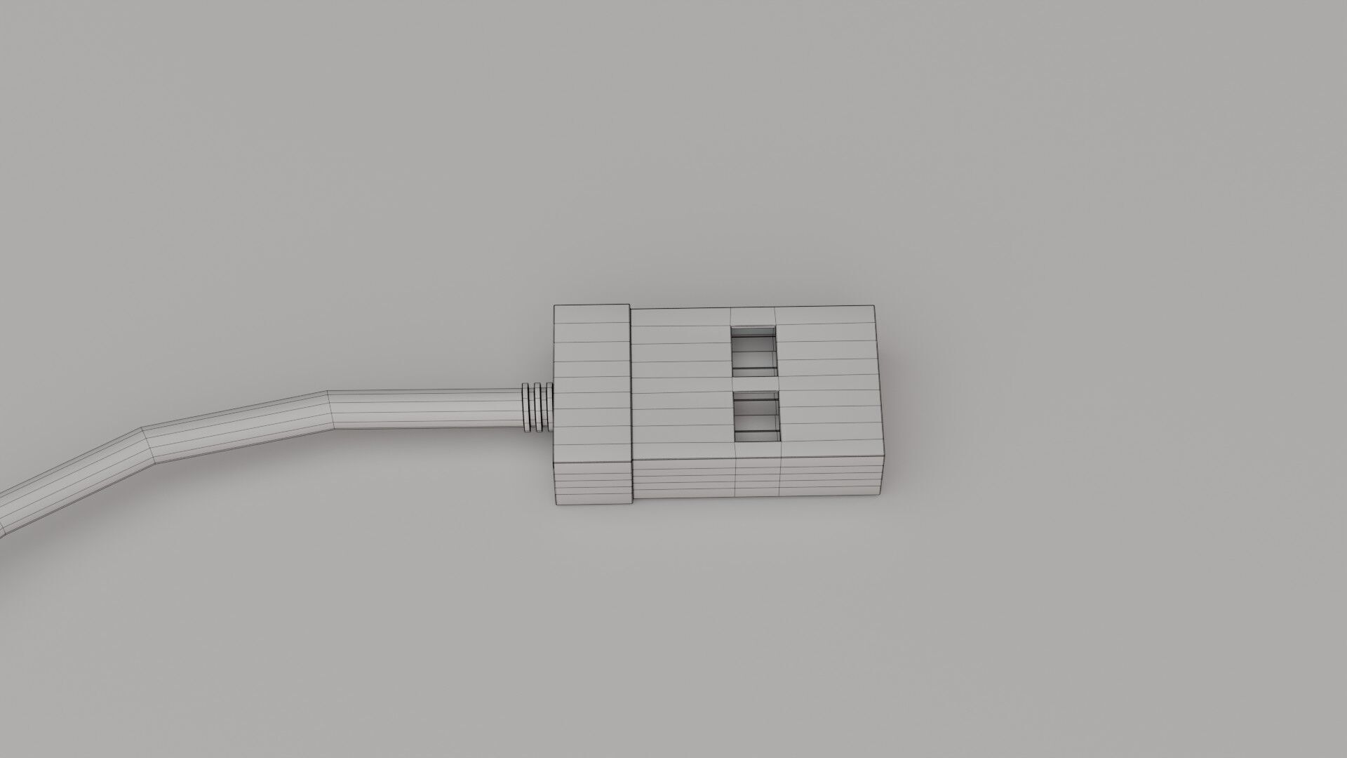 Generic Office Keyboard Low-poly 3D model_10