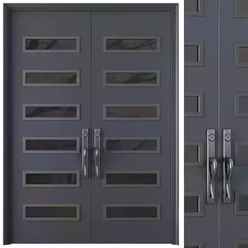 Entrance door set68 3D model