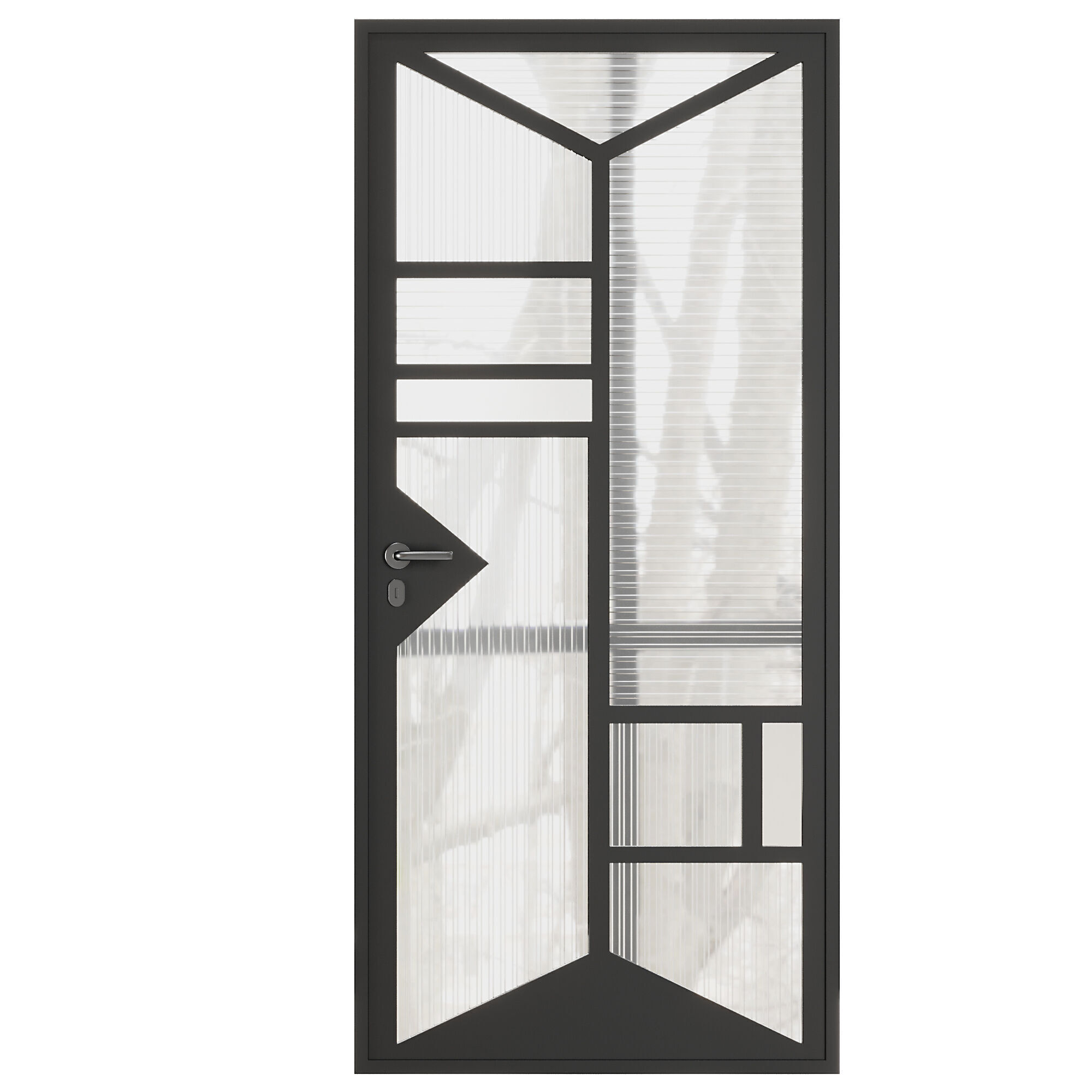 Entrance door set69 3D model_1