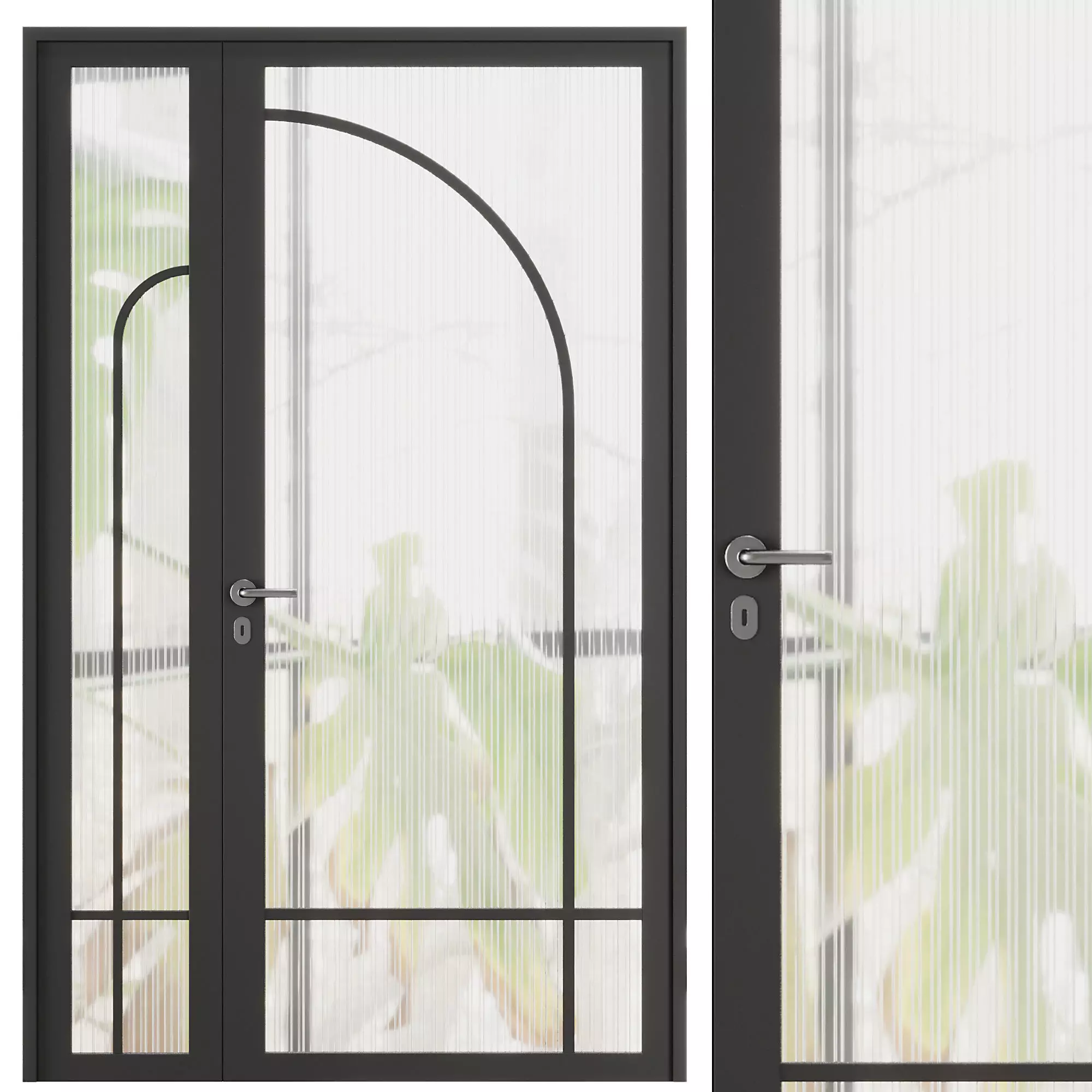 Entrance door set70 3D model_0