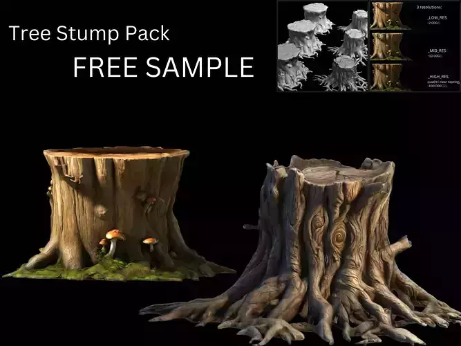 Tree Stump - free sample pack