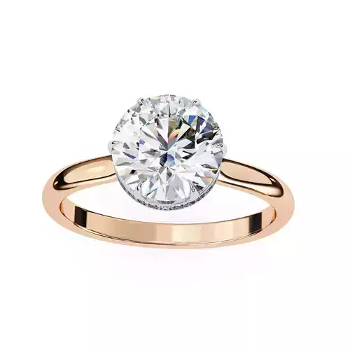 Mono Solitaire Diamond Ring 360 animation renders 3dm stl 3D print model Mono Solitaire Diamond Ring 360 animation renders 3dm stl 3D print model