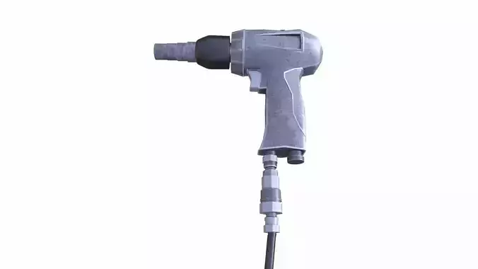 Air Pressure Gun Low-poly 3D model