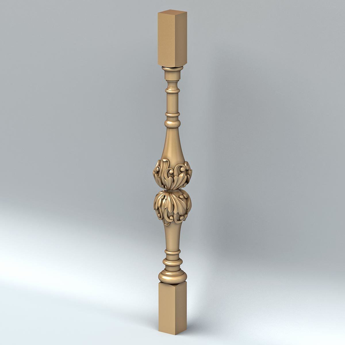 Baluster 007 3D model_3