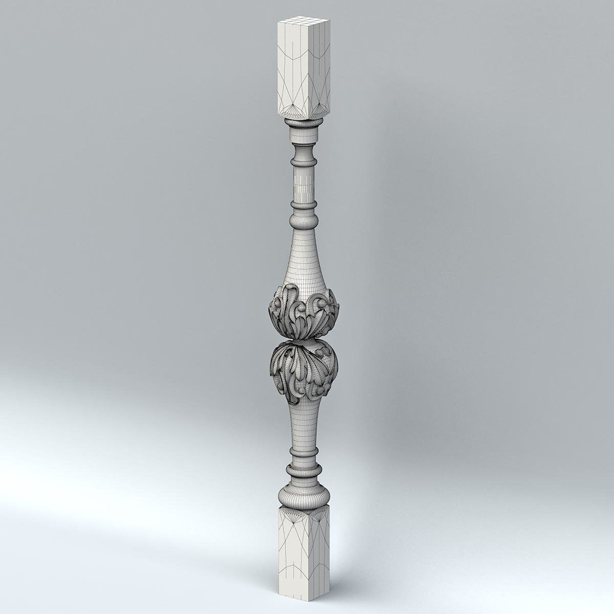 Baluster 007 3D model_5