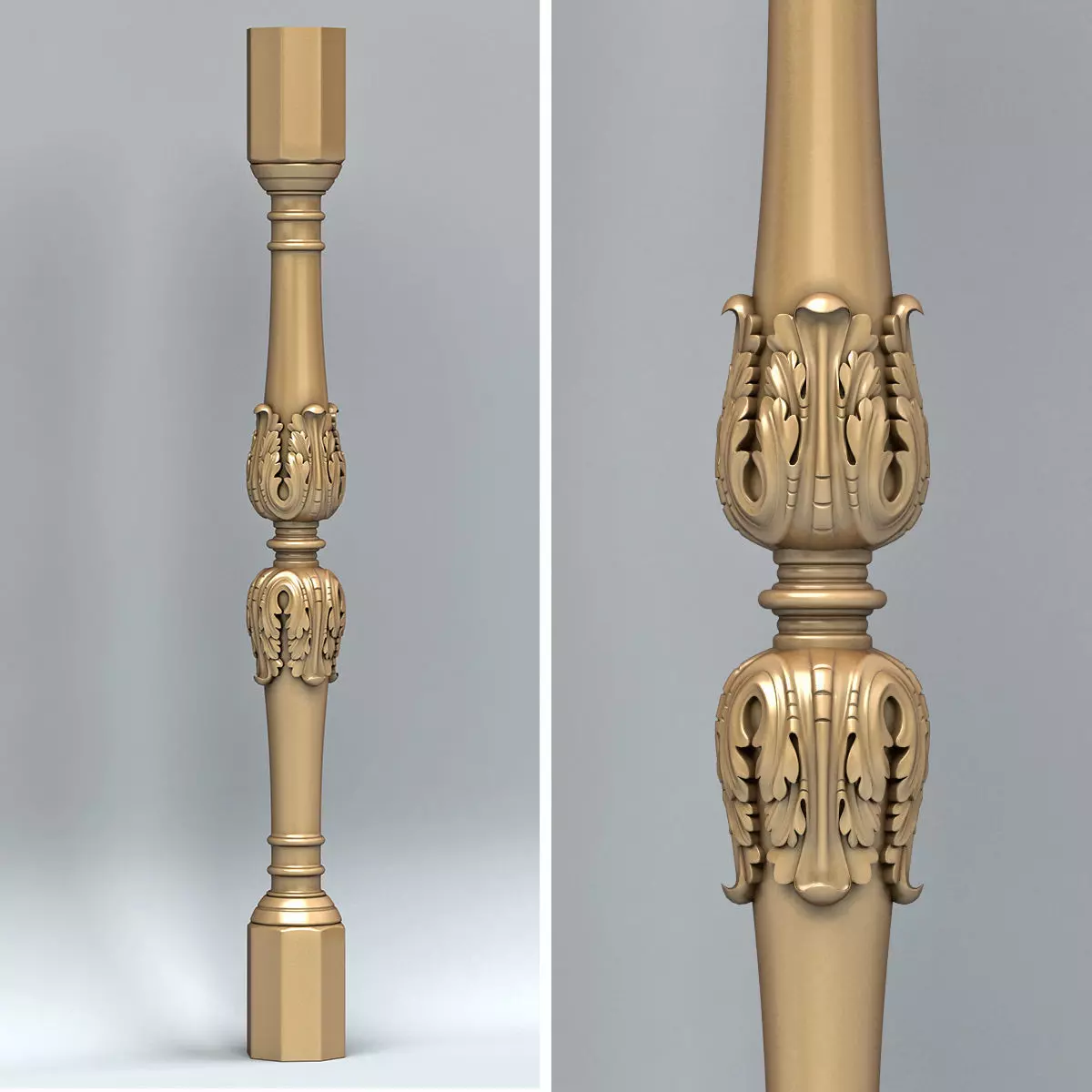 Baluster 008 3D model_0