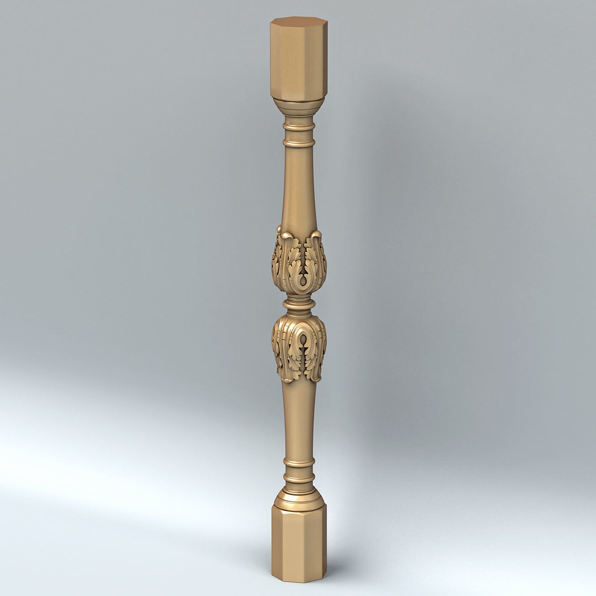 Baluster 008 3D model_3