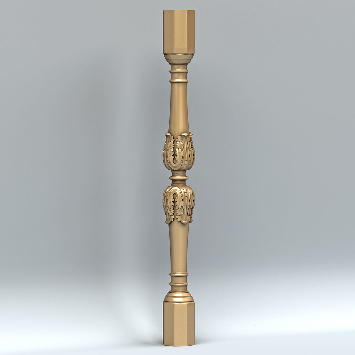 Baluster 008 3D model_1