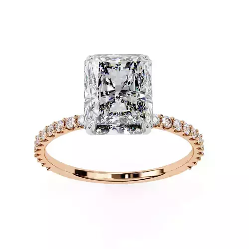 Solitaire Diamond Ring 360 animation renders 3dm stl 