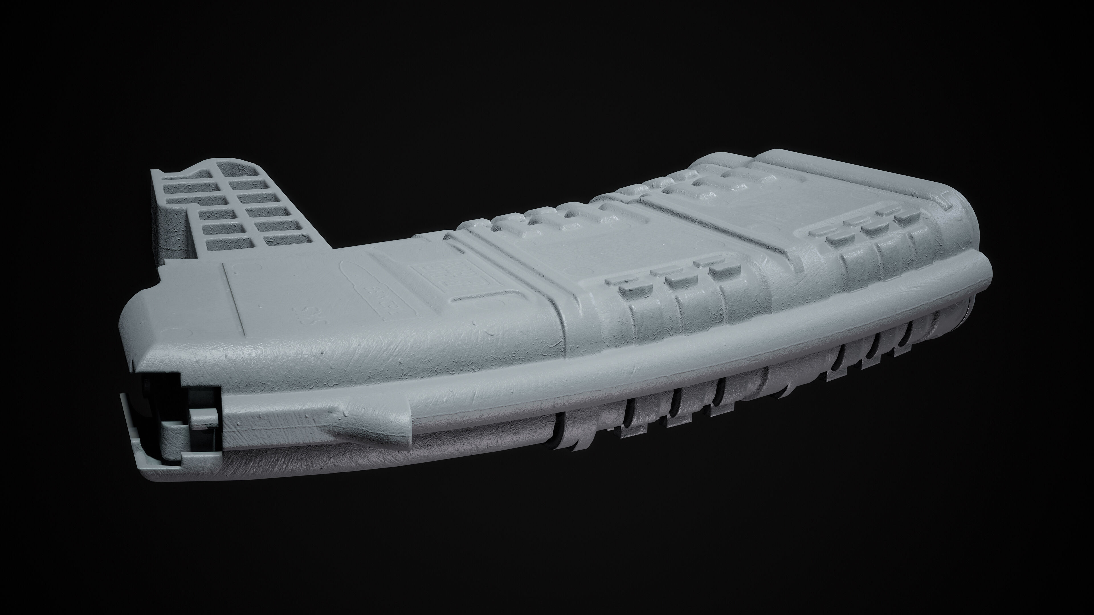 PBR pufgun SKS Magazine Game Ready Low-poly 3D model_13