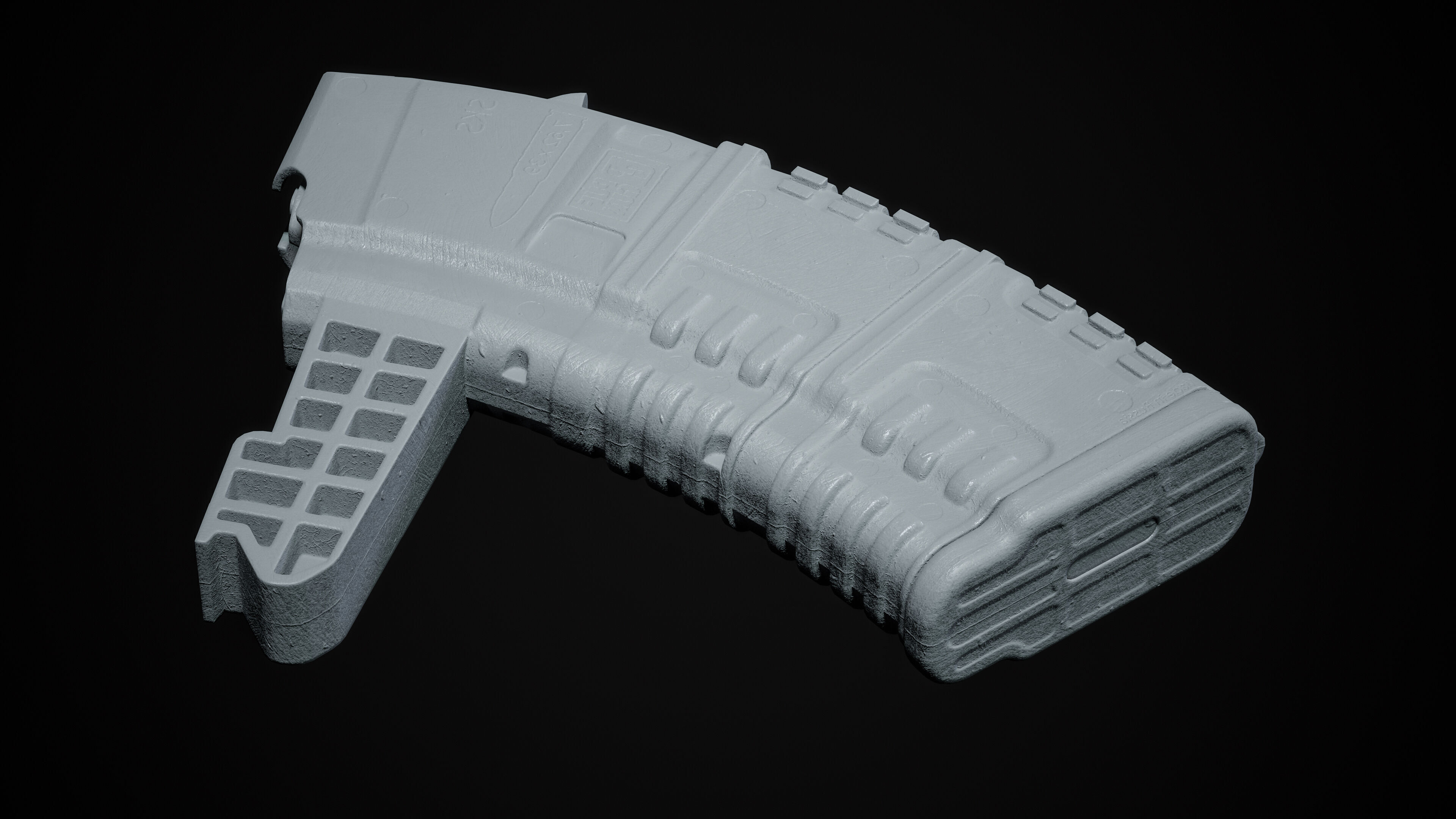 PBR pufgun SKS Magazine Game Ready Low-poly 3D model_15