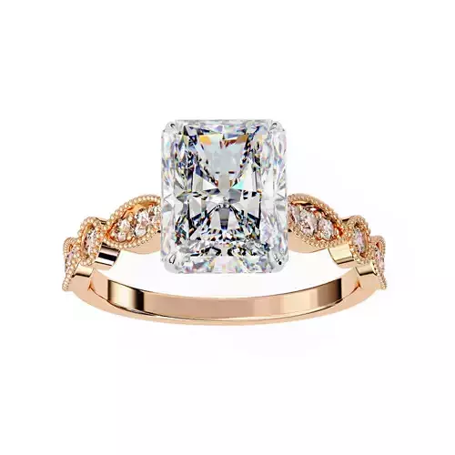 Solitaire Diamond Ring 360 animation renders 3dm stl 