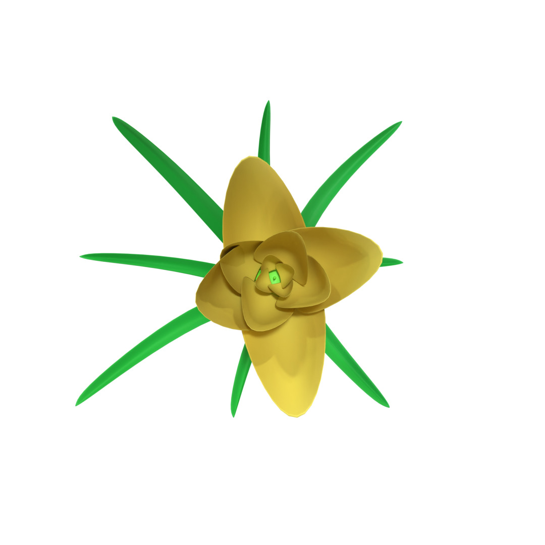 Flower 3D Model Low-poly 3D model_6