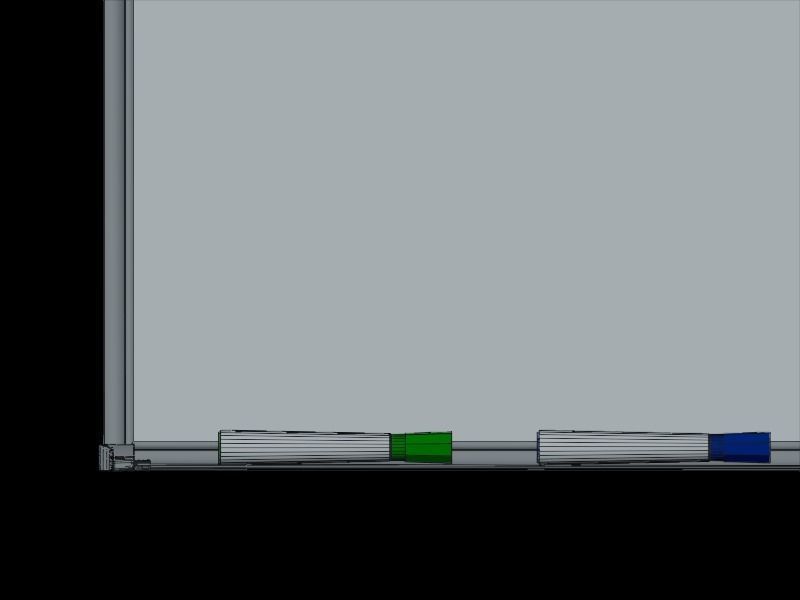 Whiteboard for Office or Classroom 3D model_8