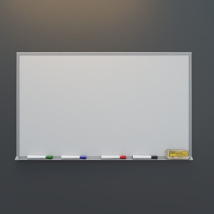 Whiteboard for Office or Classroom 3D model_1