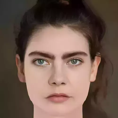 Isobel Jesper Jones Head - No Hair - Low poly head for game