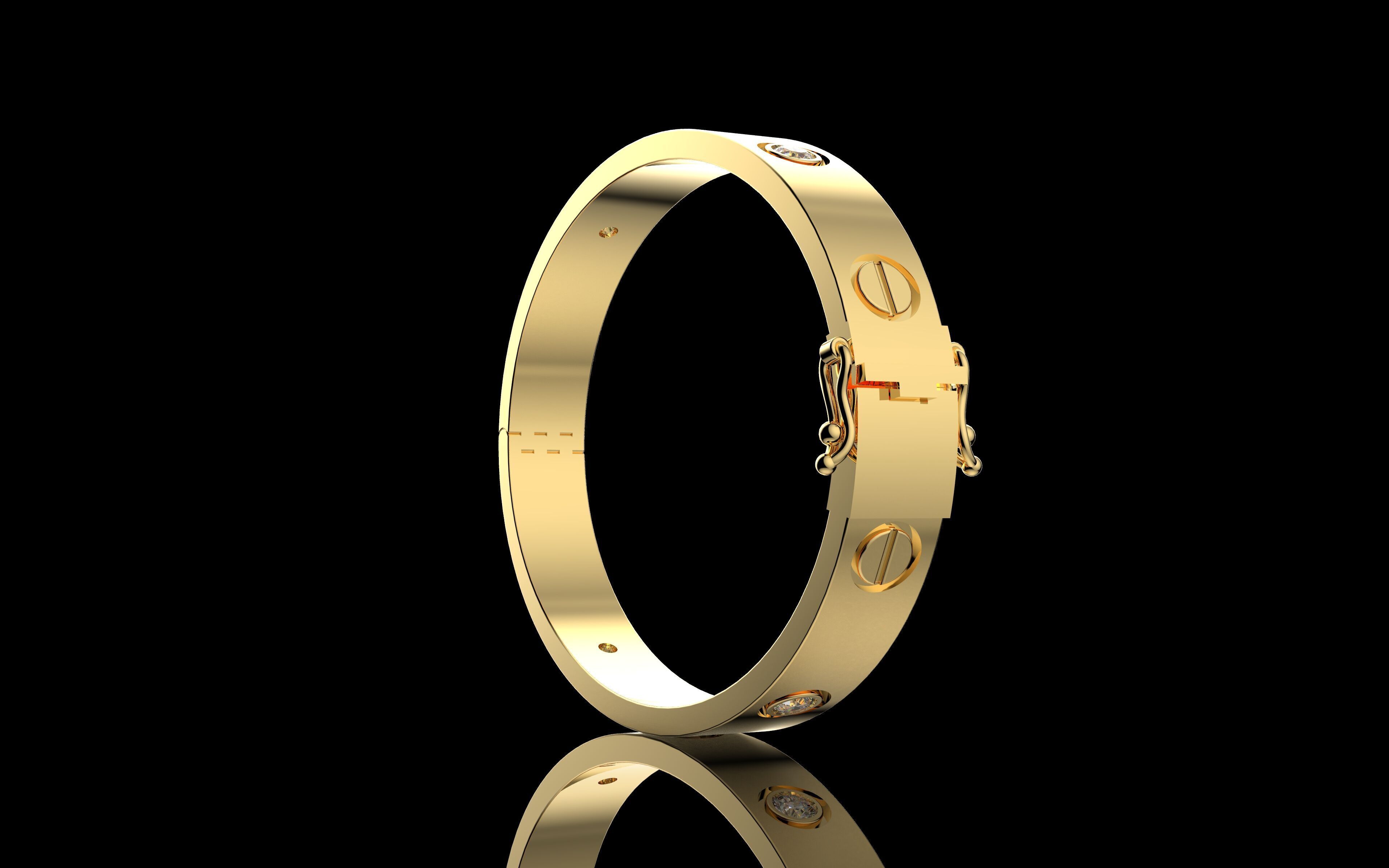 Gold N1303 3D print model_4