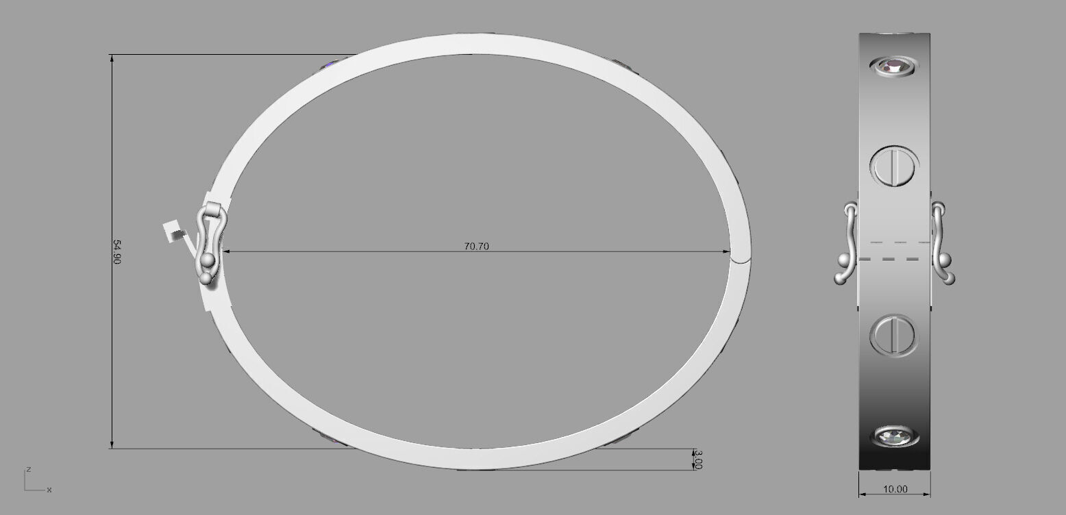 Gold N1303 3D print model_7